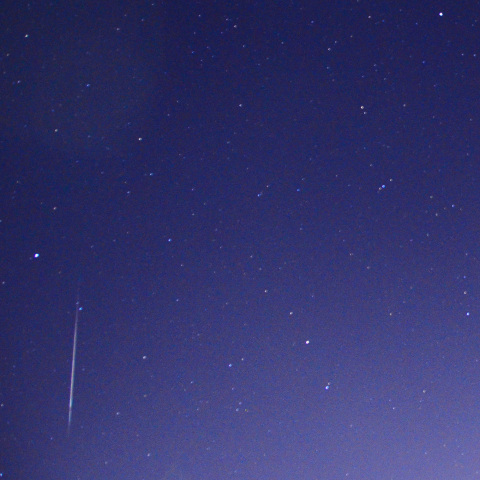 北極星をかすめる  / ふたご座流星群