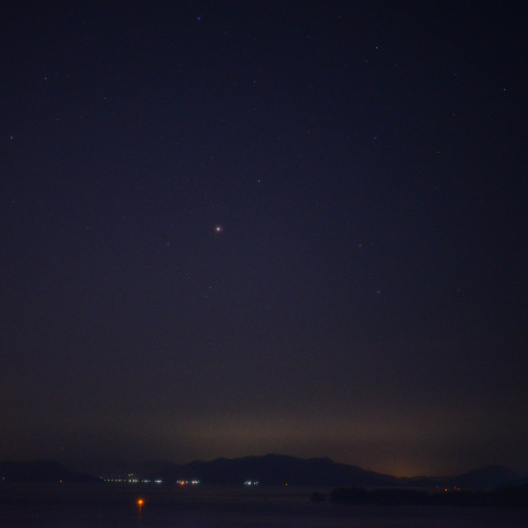 ワン･ラインの４惑星（金星・木星・火星・土星） / 広島湾 〈 2022/05/05 〉