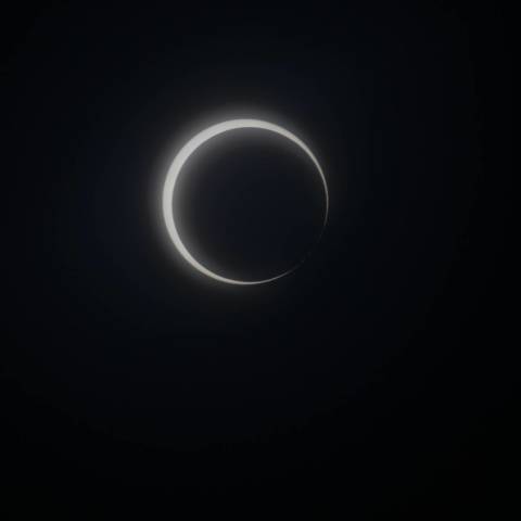 北限界線付近の金環食