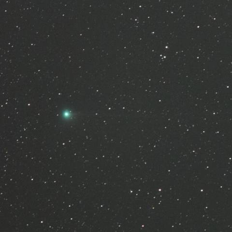 天の川を昇る C/2014 E2 Jacques 彗星