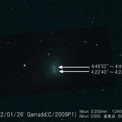 ギャラッド彗星の移動
