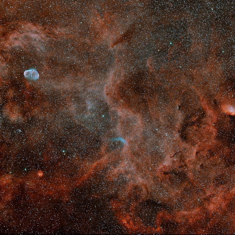 NGC6888_WR134_Sh2-101　周辺