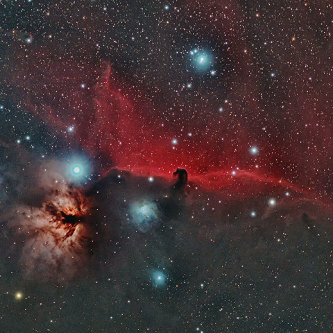 馬頭星雲と燃える木