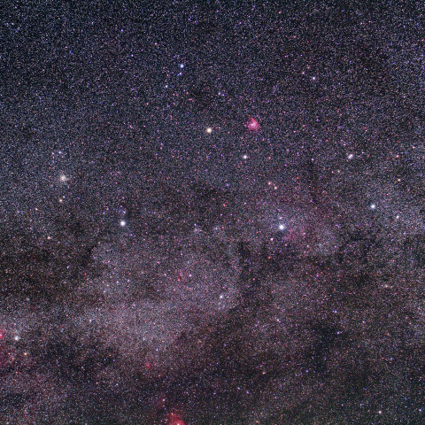 カシオペア座付近の天の川