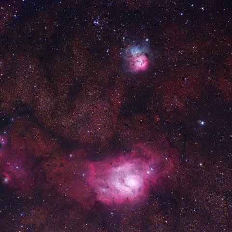 M8、M20、猫の手星雲