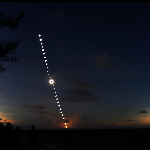 グリーン島皆既日食連続