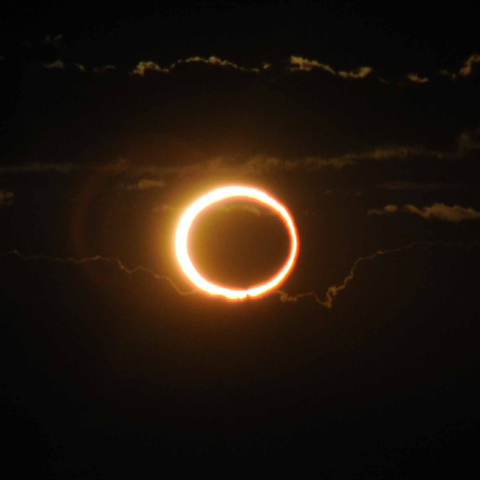 ニューマン日出金環日食