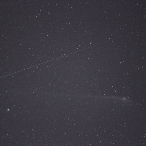 パンスターズ彗星と流星（？）