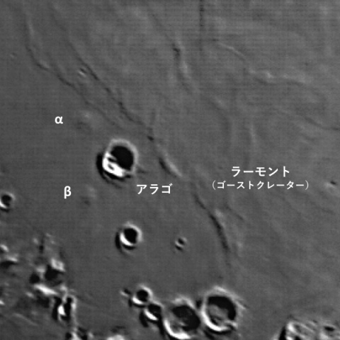 アラゴドームとラーモントゴーストクレーター
