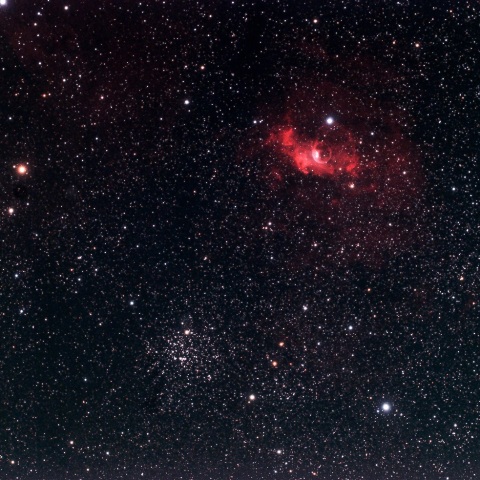 シャボン玉とM52