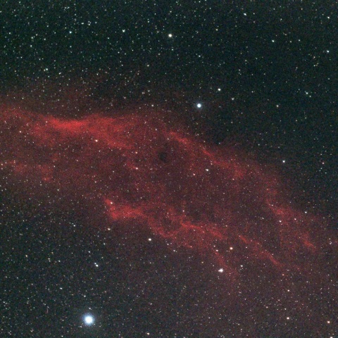 カリフォルニア星雲　雲あり