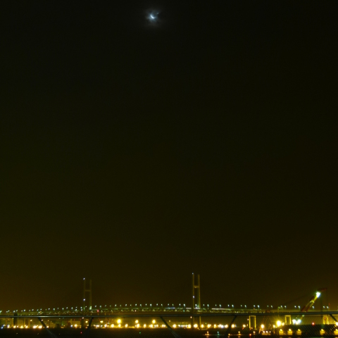 ベイブリッジと金星食