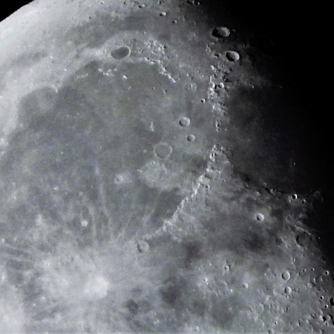 月面（雨の海・蒸気の海周辺）