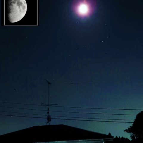 月と土星が接近