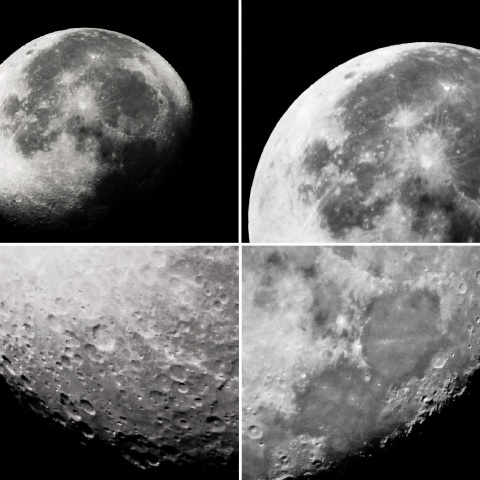 朝5時頃の月（月齢19）