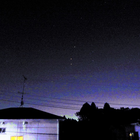 火星・土星・アンタレスの配置が面白い…