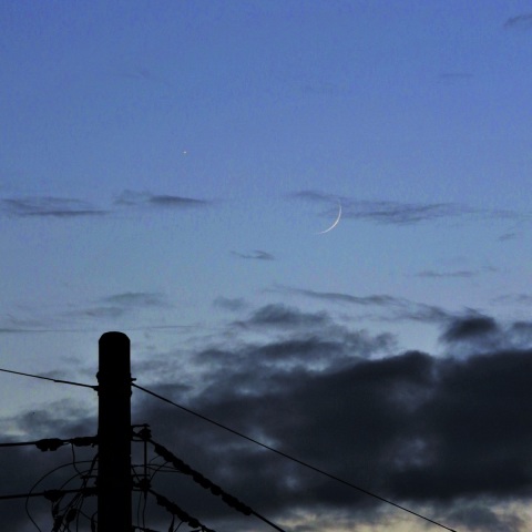 月と金星の接近（その1）