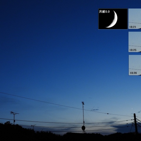 9月6日の月と金星