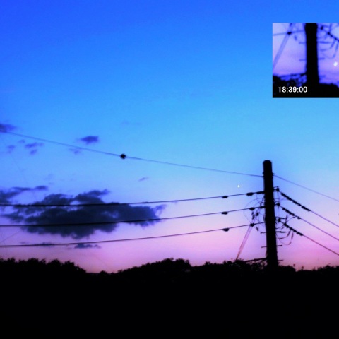 西空に見える金星