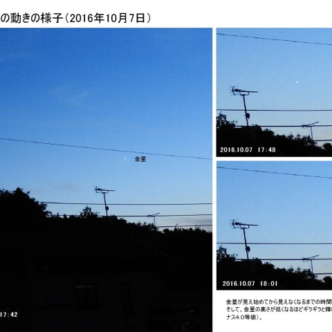 ギラギラ輝く金星