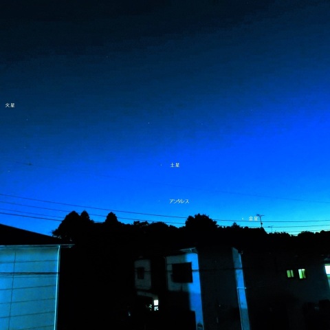火星・金星・土星・アンタレス