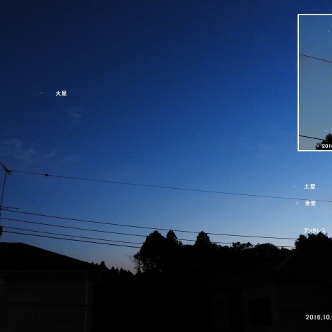 金星と土星が近づく