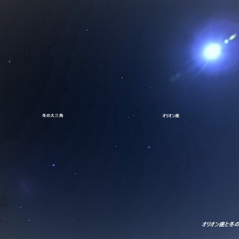 オリオン座 と冬の大三角