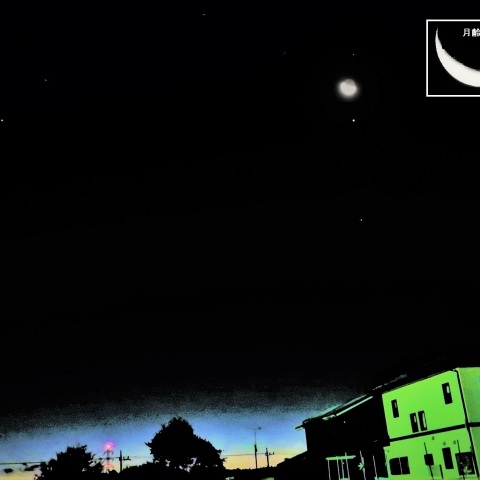 月・木星・スピカが縦列に並ぶ!!（2016年11月25日）