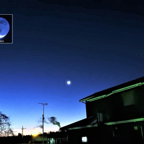 月と土星が近づくー1