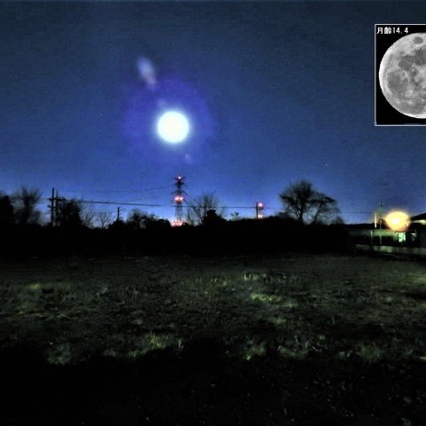 建国記念の日の満月－1