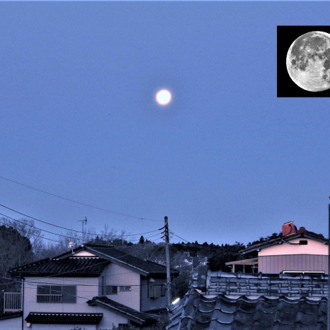 建国記念日の満月の入り