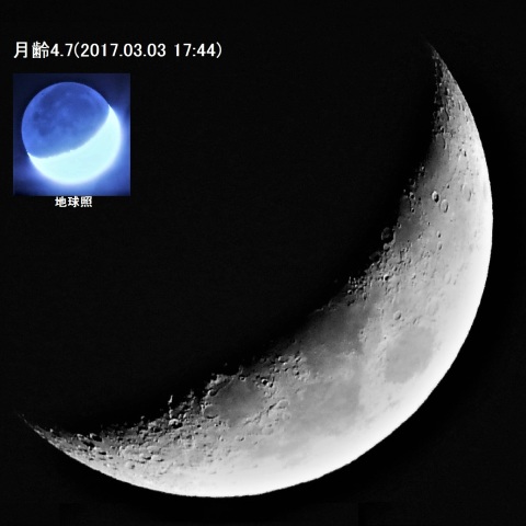 3月3日（ひな祭りの日）の月