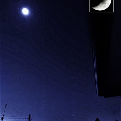 月・火星・金星が縦列に並ぶ!!