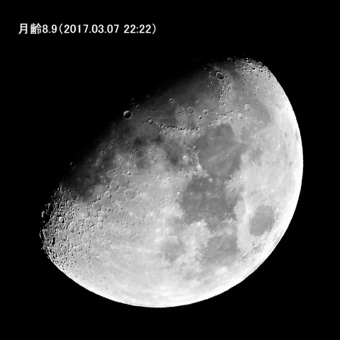月齢8.9の月―2