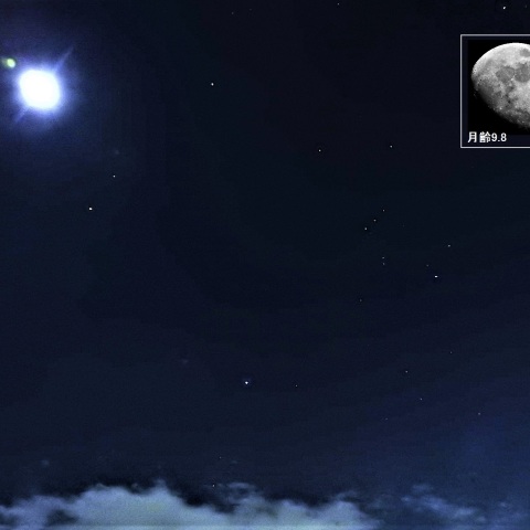 オリオン座と冬の大三角形