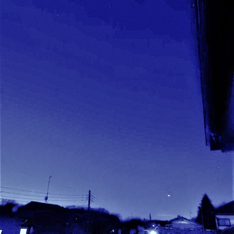 沈む宵の明星（金星）