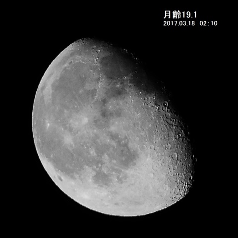 月齢19.1の月