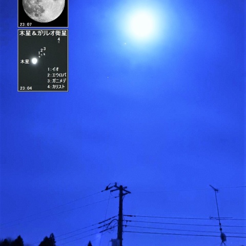 月と木星が接近