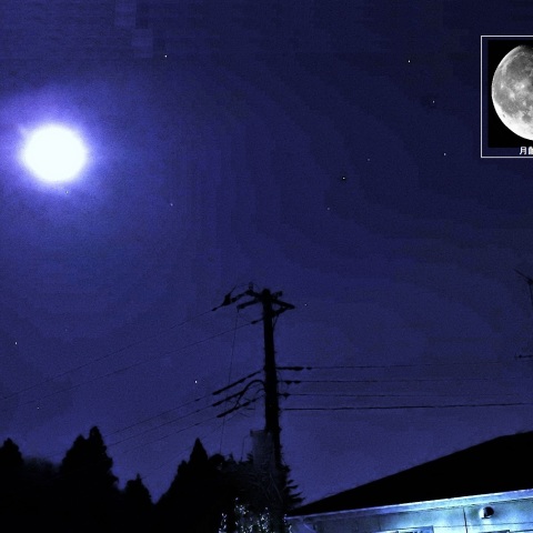 月と土星の接近