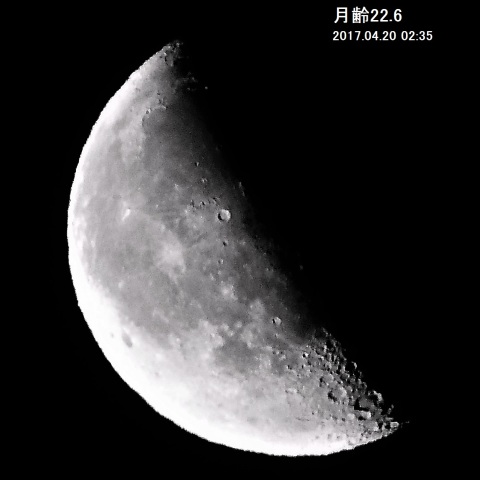 月齢22.6の月