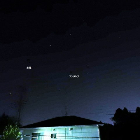 土星とアンタレス