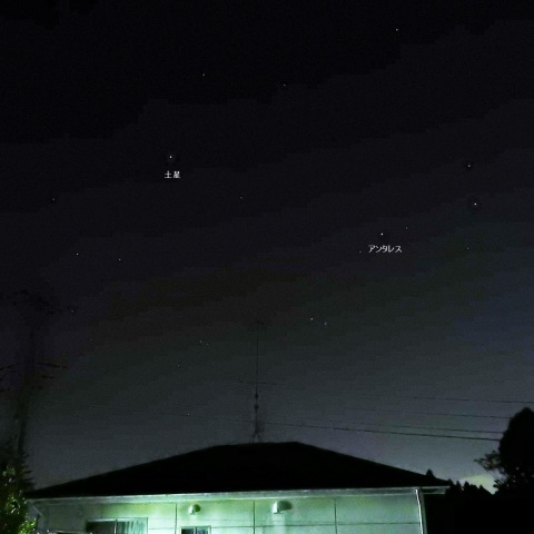 土星とアンタレス