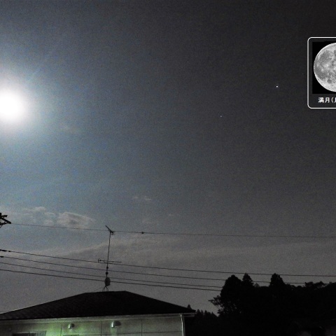 月と木星・スピカ