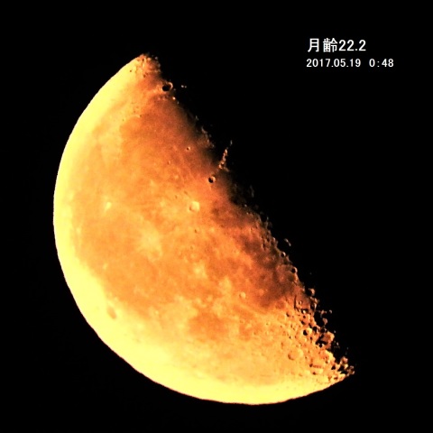 月齢22.2の月
