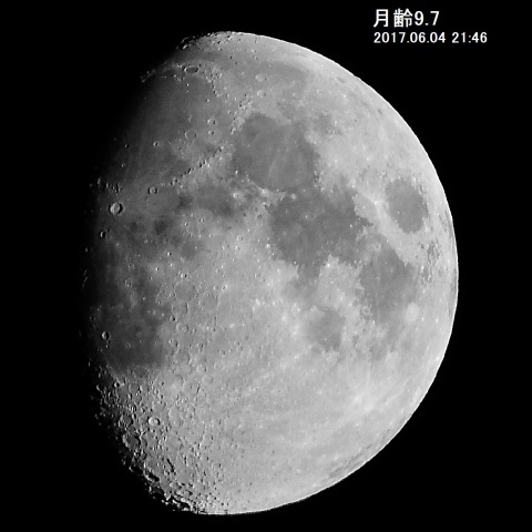 月齢9.7の月