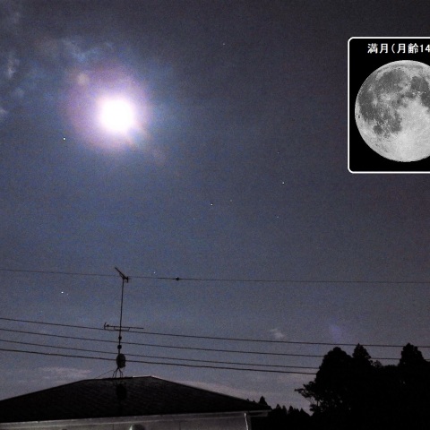 月と土星が接近