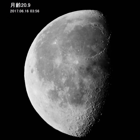月齢20.9の月