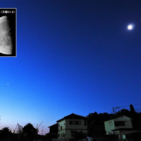 月と明けの明星