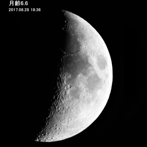 伝統的七夕（旧七夕）日の月