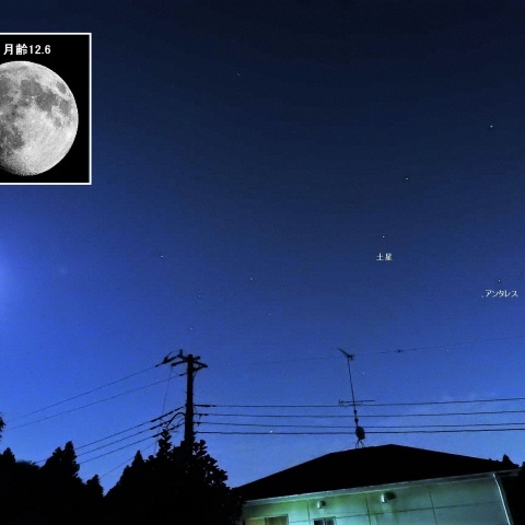 月と土星・アンタレス